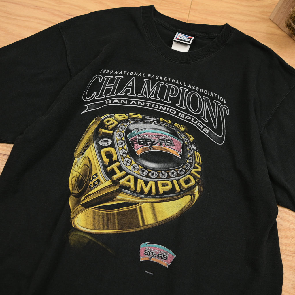 1999 Spurs NBA Champions Black T-shirt Pro Layer – The Youth Revolt