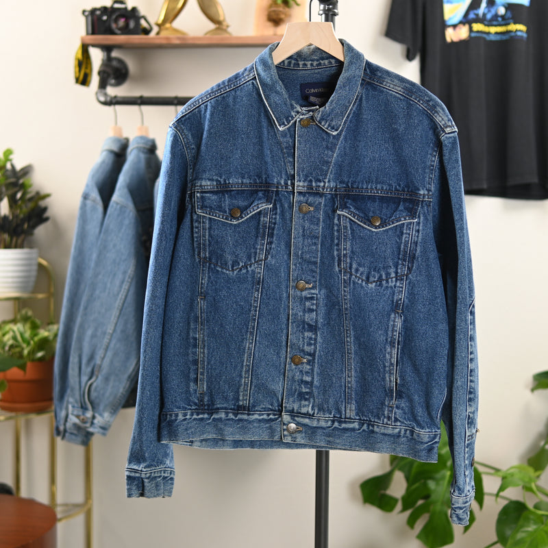 Jackets Calvin Klein Jeans Sherpa Denim Jacket Blue | Footshop